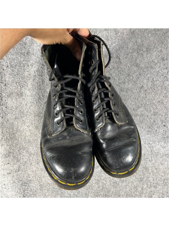 Dr Martens 1460 Combat Boots Mens Size 8 Black Leather Oil Resistant Workwear main image 7